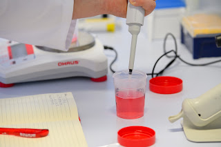 Experiment in a bio bacterial lab